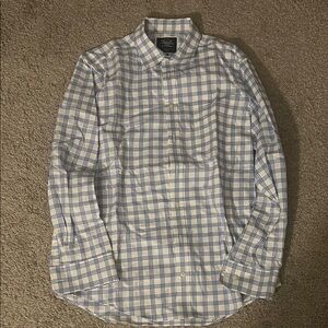 Charles Tyrwhitt Blue and White Checkered Shirt